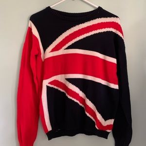 brandy melville union jack sweater